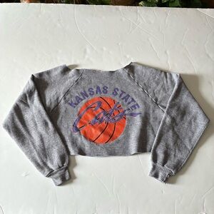 002 - VINTAGE 80s KSU KANSAS STATE UNIVERSITY WILDCATS SWEATSHIRT